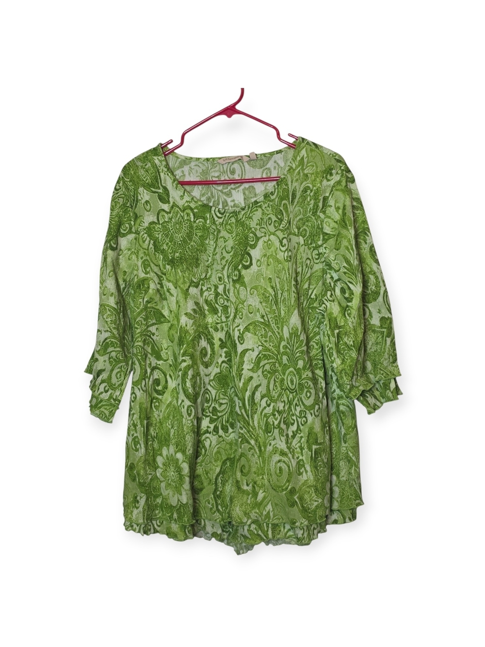 Women's Soft Surroundings Siesta tunic with quarter sleeves size 2x